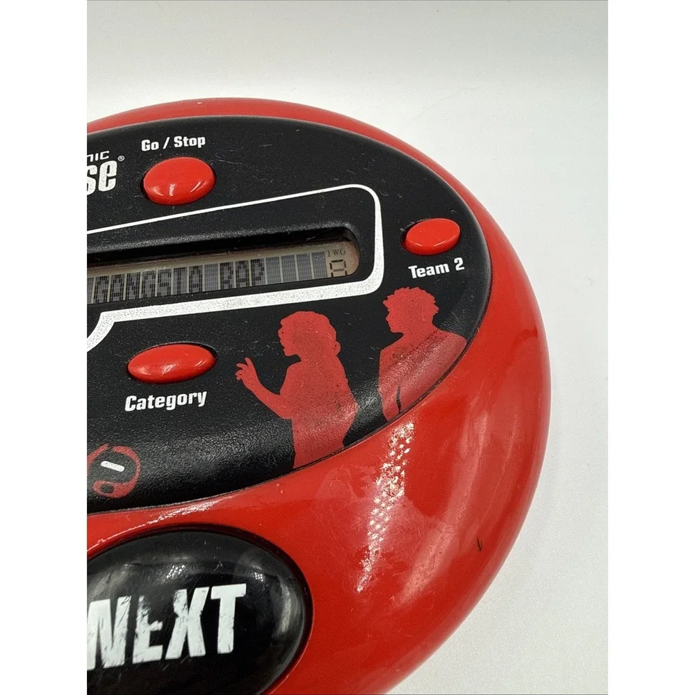 Hasbro 2013 Electronic Catch Phrase Handheld Game Black & Red Tested Works